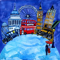 London World 3. An Open Edition Print by Anya Simmons.